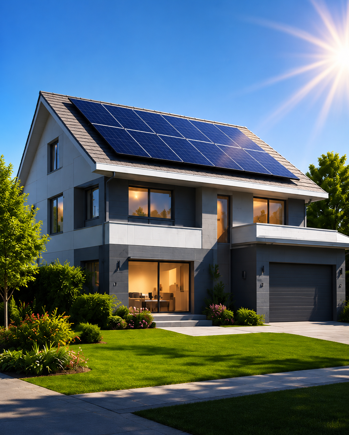 After solar — sunny home