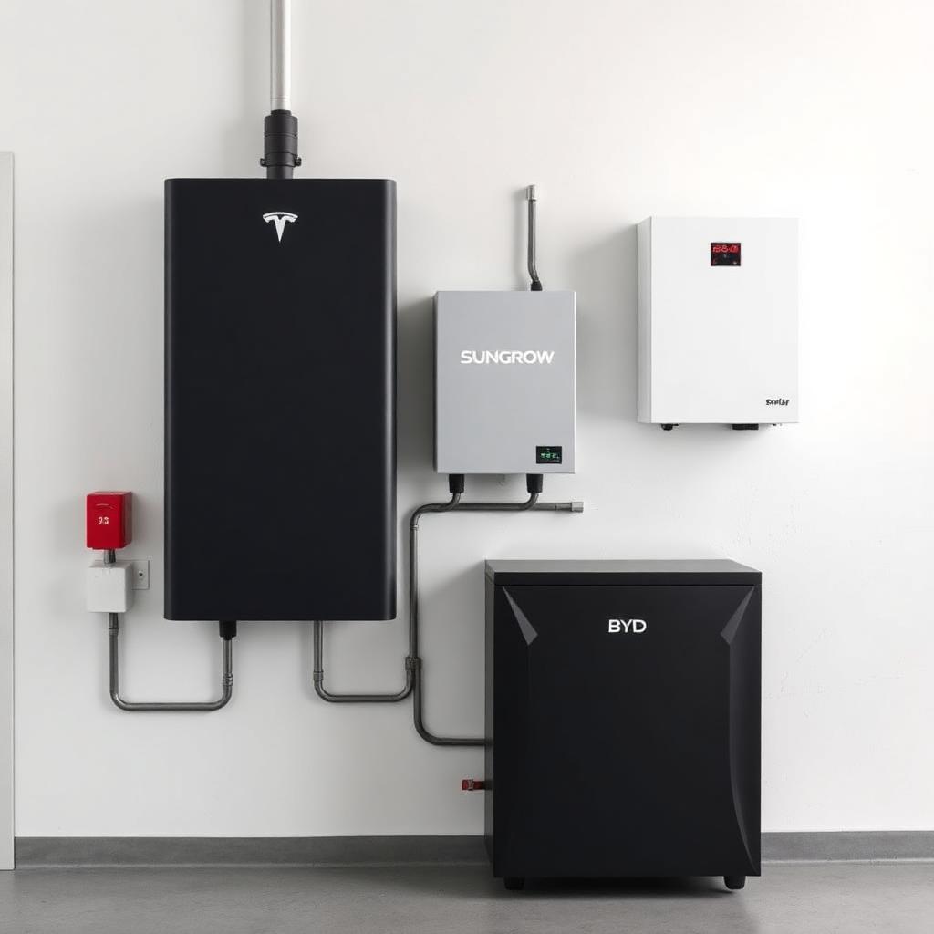 Tesla Powerwall, Sungrow and BYD home batteries compared