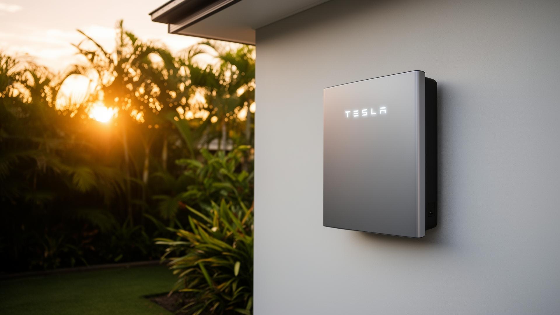 Home battery on a Brisbane home
