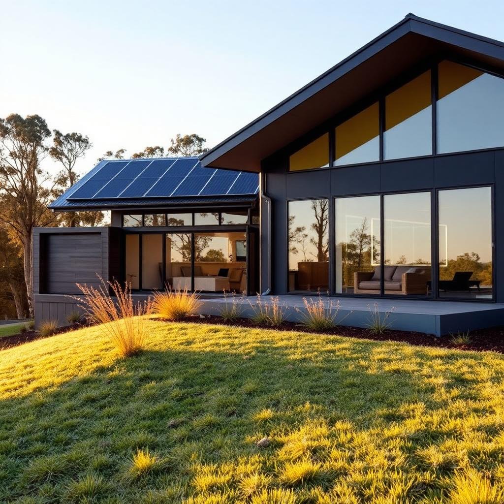 Solar panels on a modern Toowoomba home