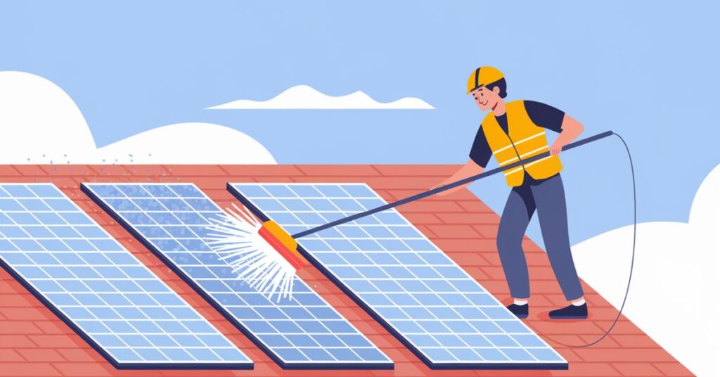 solar panel cleaning frequency